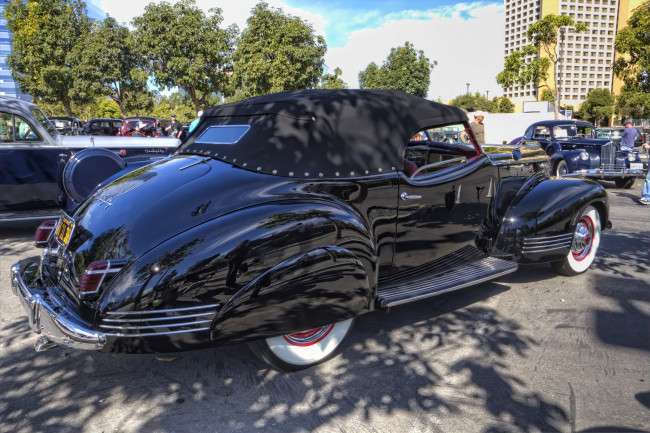 Обои картинки фото 1941 packard 180 darrin victoria, автомобили, выставки и уличные фото, автошоу, выставка