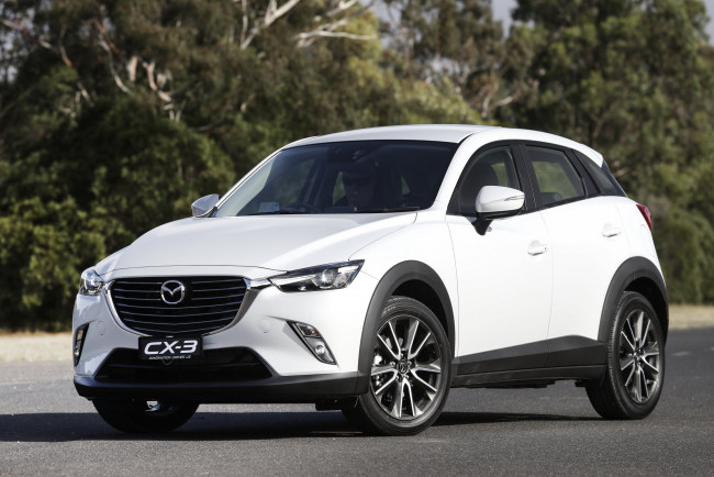 Обои картинки фото автомобили, mazda, au-spec, cx-3, светлый, 2015г