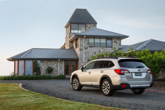 Обои картинки фото автомобили, subaru, светлый, 2014, г, au-spec, 2-5i, outback