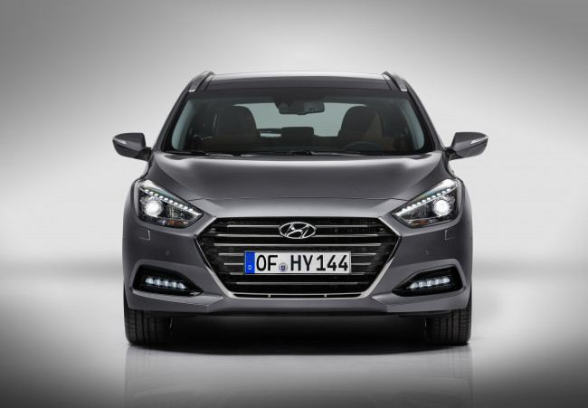 Обои картинки фото автомобили, hyundai, i40, wagon, 2015, г, темный