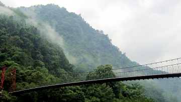 Картинка природа горы туман подвесной