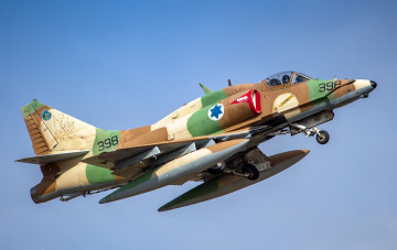 Картинка a-4+skyhawk авиация боевые+самолёты штурмовик