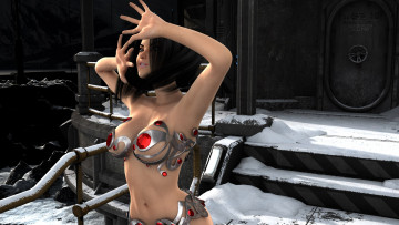 Картинка 3д+графика фантазия+ fantasy девушка взгляд фон