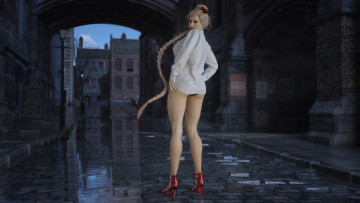 Картинка 3д+графика люди+ people девушка взгляд фон