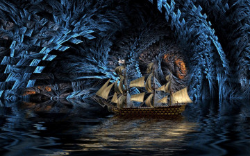 Картинка корабли 3d парусник