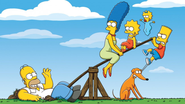 Обои картинки фото мультфильмы, the simpsons, the, simpsons, homer, simpson, симпсоны