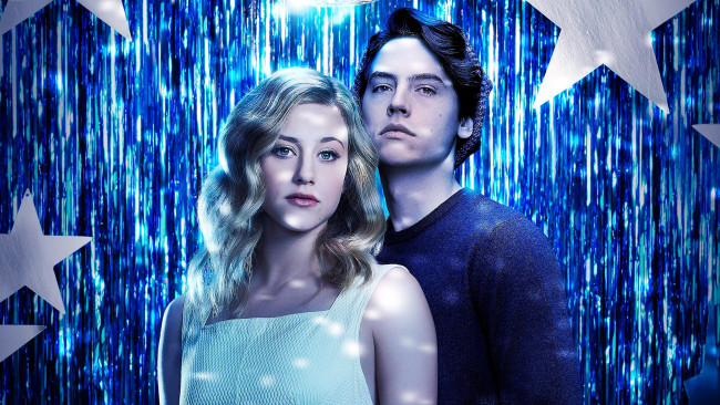 Обои картинки фото кино фильмы, riverdale , сериал, cole, sprouse, lili, reinhart, betty, cooper