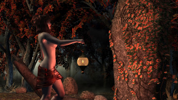 Картинка 3д+графика фантазия+ fantasy фон взгляд девушка