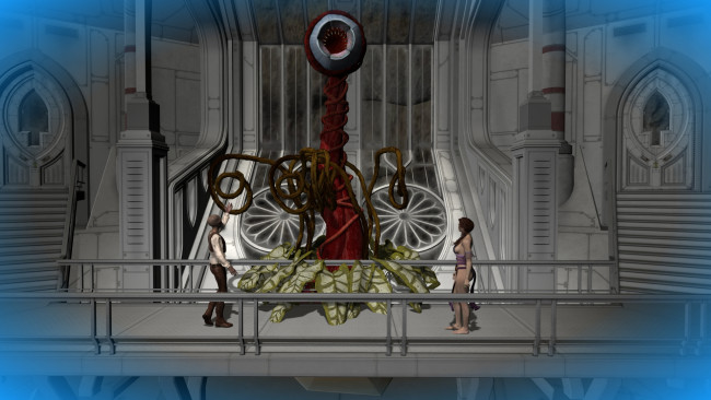 Обои картинки фото 3д графика, фантазия , fantasy, взгляд, девушка, фон