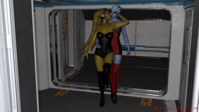 Обои картинки фото 3д графика, существа , creatures, фон, взгляд, девушки