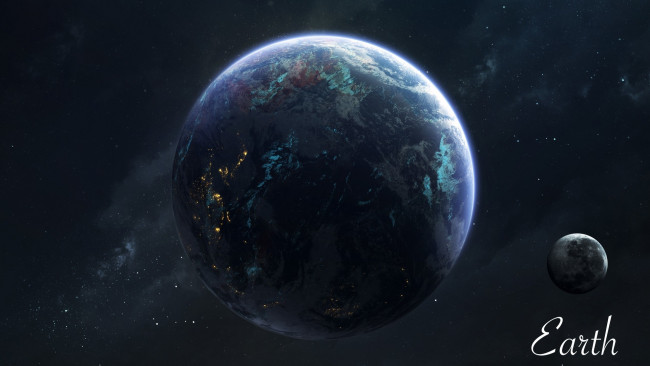 Обои картинки фото космос, земля, звезды, галактики, вселенная, планеты