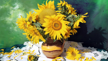 Картинка цветы подсолнухи подсолнух