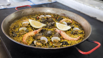 Картинка еда рыбные+блюда +с+морепродуктами паэлья