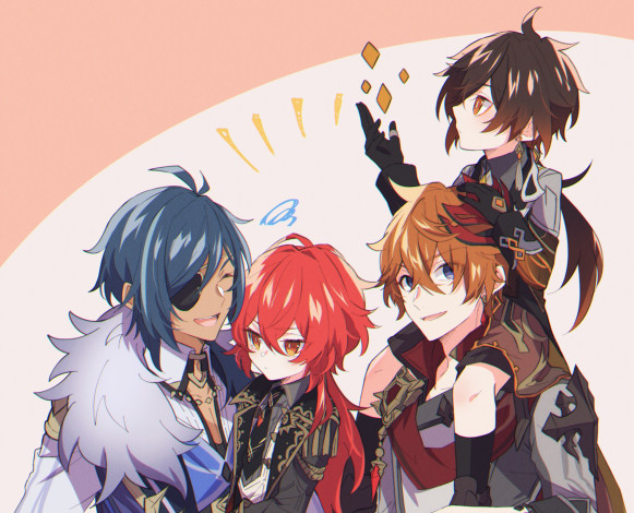 Обои картинки фото аниме, genshin impact, genshin, impact