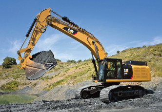 Картинка техника экскаваторы catetpillar