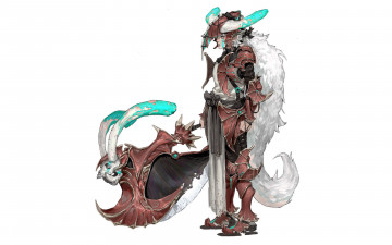 Картинка аниме оружие +техника +технологии топор броня