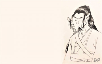 Картинка рисованное кино +мультфильмы сяо синчень меч