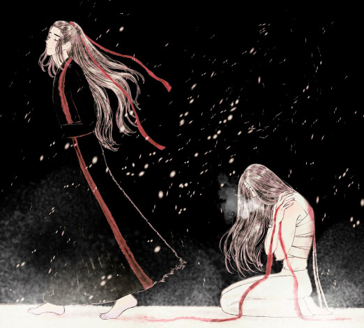 Обои картинки фото аниме, mo dao zu shi, вэй, усянь, лань, ванцзи