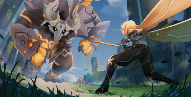 Обои картинки фото аниме, genshin impact, genshin, impact