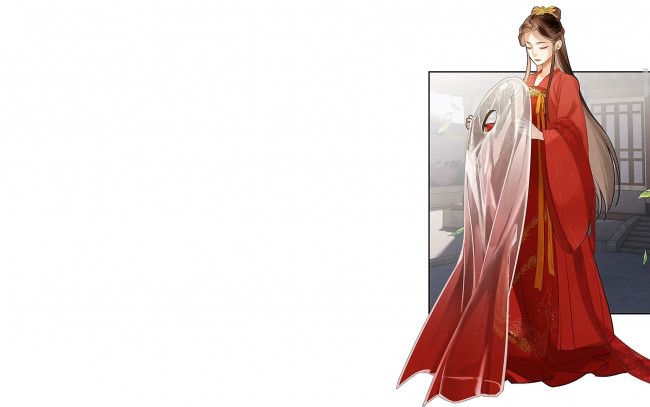 Обои картинки фото аниме, mo dao zu shi, цзянь, янли, наряд, невеста, шляпа