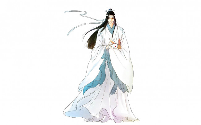 Обои картинки фото аниме, mo dao zu shi, лань, ванцзы, кролики