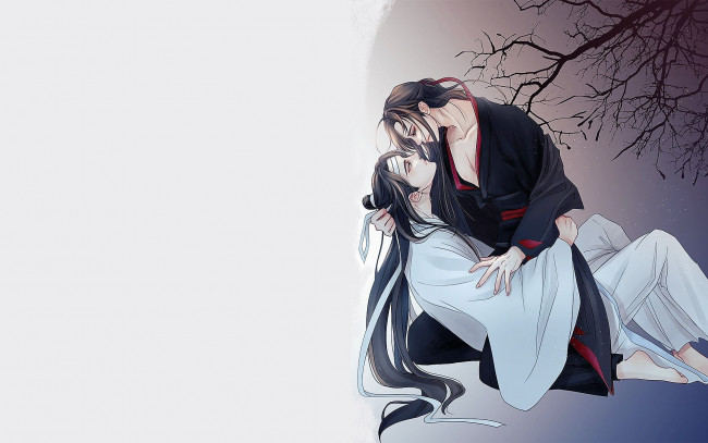 Обои картинки фото аниме, mo dao zu shi, вэй, усянь, лань, ванцзы