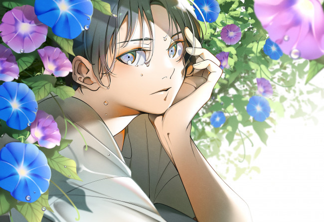 Обои картинки фото аниме, unknown,  другое , парень