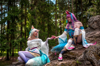 Картинка марго+гречневикова-александрова девушки -+креатив +косплей костюмы образы скала лес