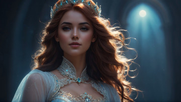 Картинка 3д+графика портрет+ portraits нейросети графика нейроарт ai art нейронные сети рисунки нейро искусство принцесса девушка