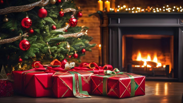 Картинка праздничные подарки+и+коробочки банты подарки ленты