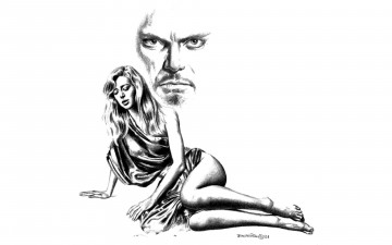 обоя фэнтези, _boris vallejo, женщина, лицо