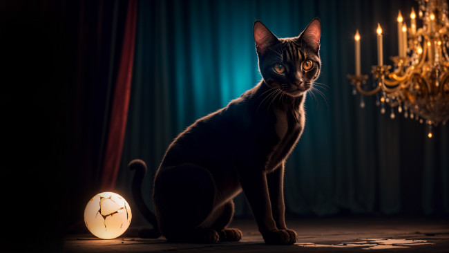 Обои картинки фото рисованное, животные,  коты, нейросети, графика, нейроарт, ai, art, нейронные, сети, рисунки, нейро, искусство