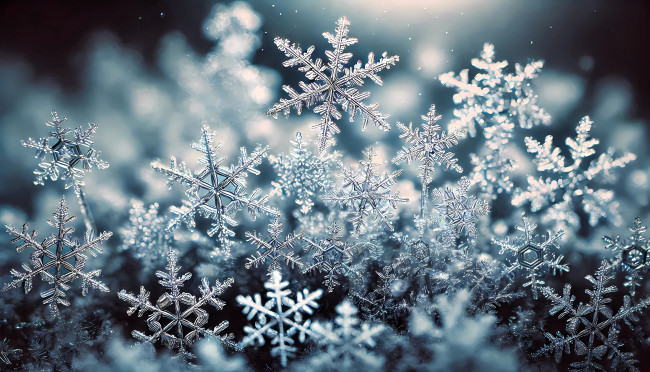 Обои картинки фото праздничные, снежинки и звёздочки, снежинки