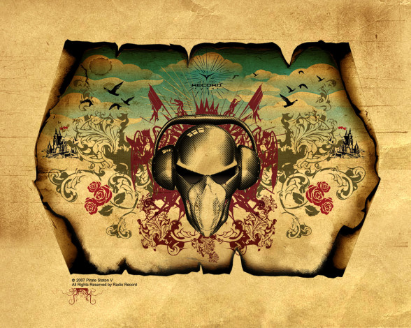 Обои картинки фото пиратская, станция, музыка