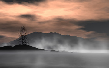 Картинка 3д графика nature landscape природа