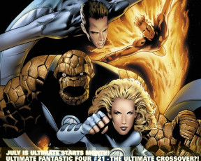 Картинка fantastic four рисованные комиксы