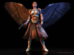 Картинка 3д графика angel ангел