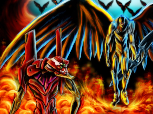 Обои картинки фото аниме, evangelion