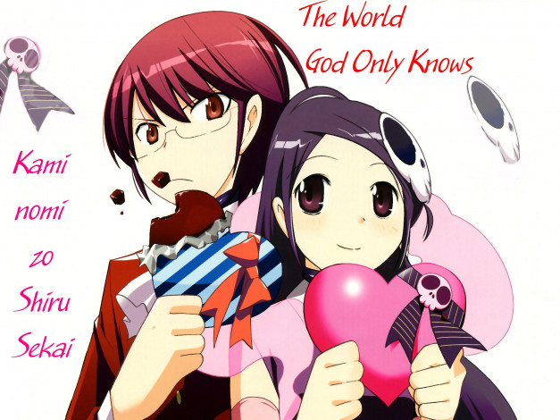 Обои картинки фото аниме, kami, nomi, zo, shiru, sekai