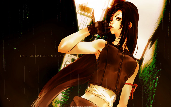 Обои картинки фото final, fantasy, vii, advent, children, аниме