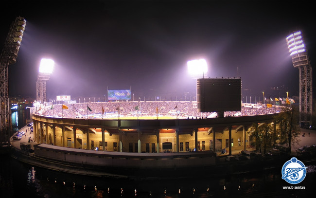 Обои картинки фото спорт, стадионы, футбол, матч, петровский, стадион, зенит, питер