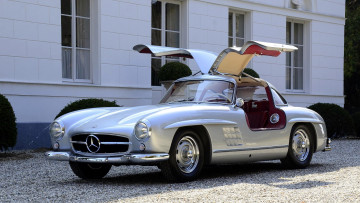 Картинка mercedes 300sl автомобили benz скорость красота мощь автомобиль