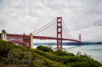 Картинка города сан-франциско+ сша мост вода