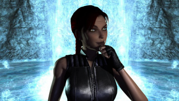 Картинка 3д+графика people+ люди девушка водопад