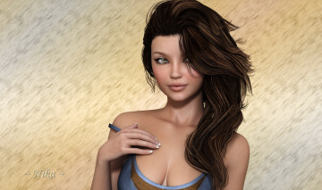 Картинка 3д+графика portraits+ портрет девушка взгляд