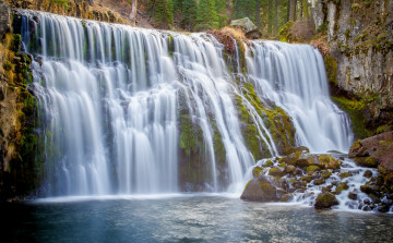 Картинка природа водопады поток вода
