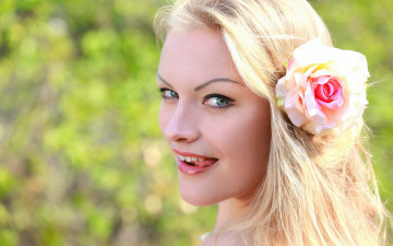 Картинка alessandra+a девушки -unsort+ лица +портреты роза улыбка глаза