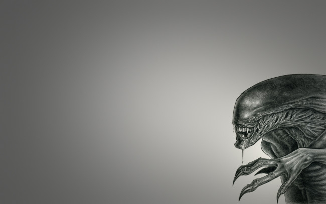 Обои картинки фото Чужой, рисованные, комиксы, пришелец, alien, чужой