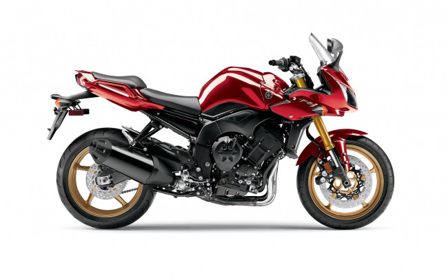 Обои картинки фото мотоциклы, yamaha, 2010, fz1, красный
