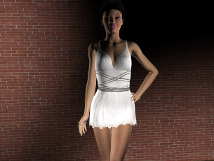 обоя 3д графика, люди , people, фон, взгляд, девушка